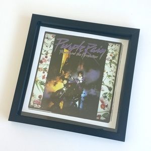 Prince Purple Rain Album Framed Mini Wall Art
